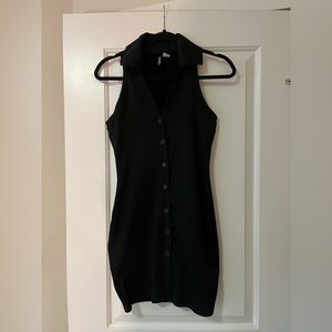 Button down mini dress